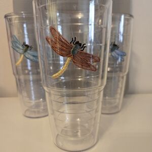 Tervis Tumblers 24 oz Dragonfly Theme x3